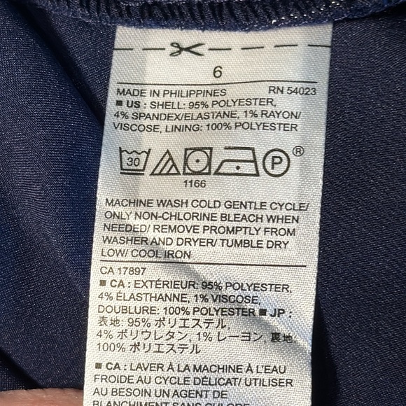 Banana Republic Navy  & White Striped A-Line Skirt Size 6 - Picture 10 of 10